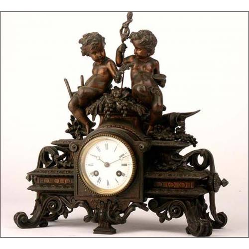 Calamine pendulum clock. 1880