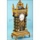 Rare antique Neo-Gothic clock. 1850