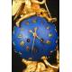 Rare gilt bronze clock. The Angel of Time. 1850-1890.