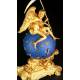 Rare gilt bronze clock. The Angel of Time. 1850-1890.