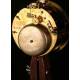 Rarísimo reloj en bronce dorado. El Ángel del Tiempo. 1850-1890.