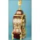 Antique German clock in boulle marquetry. Conrad Felsing, Berlin. 1870