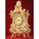 Important German Porcelain Clock with 8 days Gustav Becker.1900