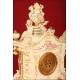 Important German Porcelain Clock with 8 days Gustav Becker.1900