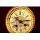 Important German Porcelain Clock with 8 days Gustav Becker.1900