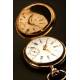 Pocket watch in solid gold. Three covers. 15 jewels. 1900