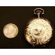 Savonette pocket watch. Solid gold. Circa 1919