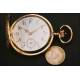 Savonette pocket watch in solid gold, 53mm and 104gr.