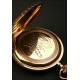 Savonette pocket watch in solid gold, 53mm and 104gr.