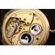 Longines pocket watch in solid gold, savonette.50mm.