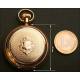 Reloj de bolsillo en oro macizo de 14K