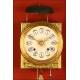 Antiguo Reloj de Pared de Tipo Morez. Francia, ca. 1870- 1900.