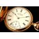 Precioso reloj de bolsillo Waltham. 1914. Oro macizo de 14K
