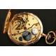 Reloj de bolsillo Philadelfia. 1876. Oro macizo de 14K.