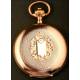 Reloj de bolsillo en oro macizo de 14K. 1900-1910.