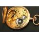 Reloj de bolsillo Eterna en oro macizo de 14K. 1920. 50 mm