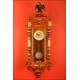 Beautiful Wall Clock with Music Box. Year 1880-1900