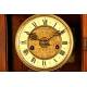 Beautiful Wall Clock with Music Box. Year 1880-1900