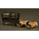 Impertinent or Box Binoculars with Original Case. 20th Century. Good Condition