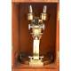 Antiguo Microscopio Lupa Binocular R & J Beck para Disecciones. Inglaterra, 1920
