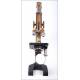 Lovely Antique E. Leitz Wetzlar Microscope. Leitz Wetzlar Microscope in Working Condition. Germany, 1903