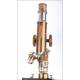 Lovely Antique E. Leitz Wetzlar Microscope. Leitz Wetzlar Microscope in Working Condition. Germany, 1903