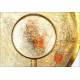 Decorativa Lupa de Sobremesa Antigua con Altura Regulable. Principios del Siglo XX