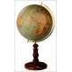 Important Antique Otto Herkt Globe with Vintage Cartography. Germany, 1900