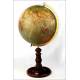 Important Antique Otto Herkt Globe with Vintage Cartography. Germany, 1900