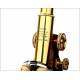Antique Kosmos Microscope in perfect working order. Germany, Circa 1920