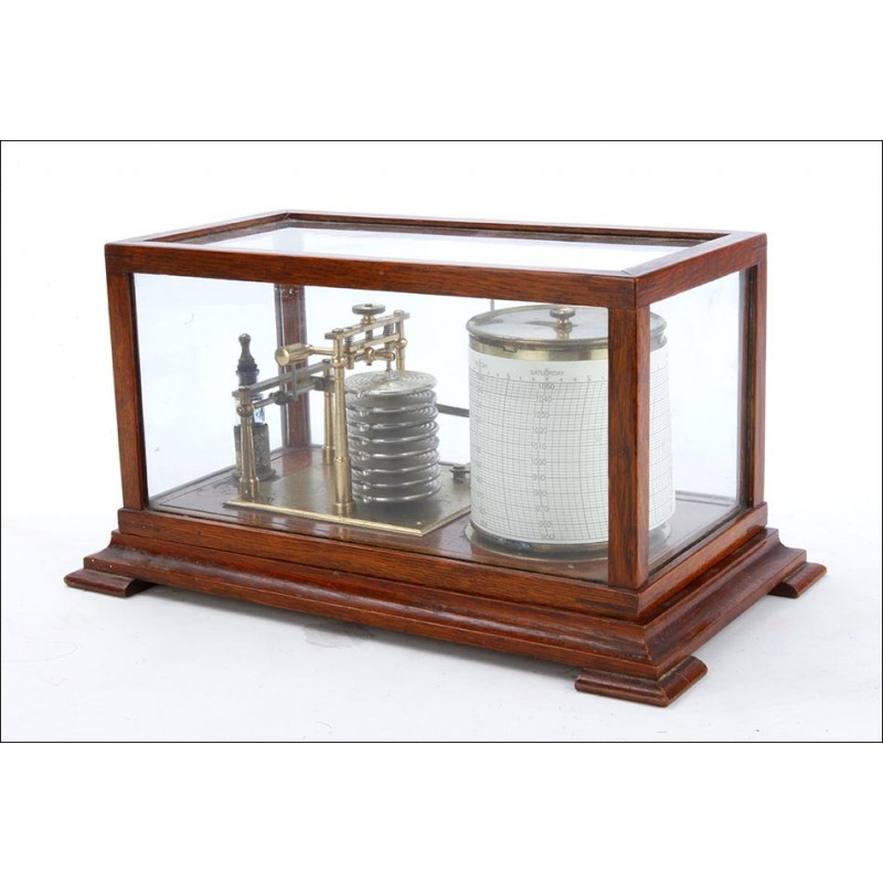 Antique Ross Barograph. Wonderfully working. England, Circa 1900