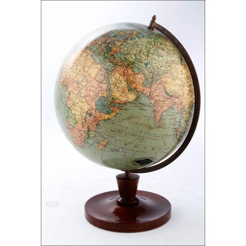 Beautifully Preserved Antique Globe. Germany, 1920's