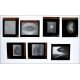 Antique Set of 25 Glass Teaching Photographic Plates. France, Circa 1900