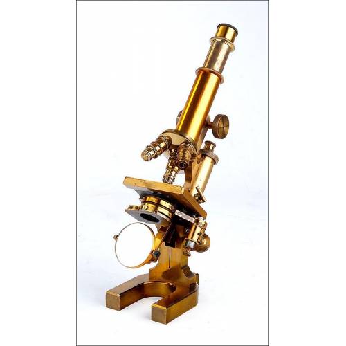 Fantástico Microscopio Antiguo C. Reichert en muy Buen Estado. Alemania, Circa 1890