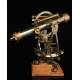 Large Theodolite for Topographical Research in Original Case. London, Circa 1900