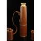 Large Gold Plated Brass Spyglass with Original Leather Case. 30's of the XX Century