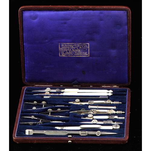 Exceptional Architect's or Engineer's Drawing Set. England, 1920s/30s