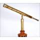 Stunning Antique Celestial Telescope with Original Tripod. Circa 1880