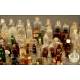Large Collection of Glass Apothecary Bottles and Labels. 1st Half s. XX.