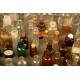 Large Collection of Glass Apothecary Bottles and Labels. 1st Half s. XX.