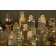 Large Collection of Glass Apothecary Bottles and Labels. 1st Half s. XX.