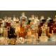 Large Collection of Glass Apothecary Bottles and Labels. 1st Half s. XX.