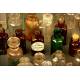 Large Collection of Glass Apothecary Bottles and Labels. 1st Half s. XX.