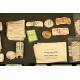 Large Collection of Glass Apothecary Bottles and Labels. 1st Half s. XX.
