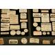 Large Collection of Glass Apothecary Bottles and Labels. 1st Half s. XX.