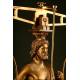 Elegant Pharmacy Scale in Very Good Condition. Years 70 of S. XX. With Image of Asclepius