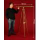 Brass Telescope on Wooden Tripod. 1920's. Good condition.