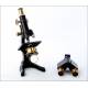Magnificent W. Watsons & Sons Microscope with binocular attachment. England, Circa 1920