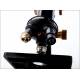 Magnificent W. Watsons & Sons Microscope with binocular attachment. England, Circa 1920