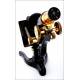 Magnificent W. Watsons & Sons Microscope with binocular attachment. England, Circa 1920